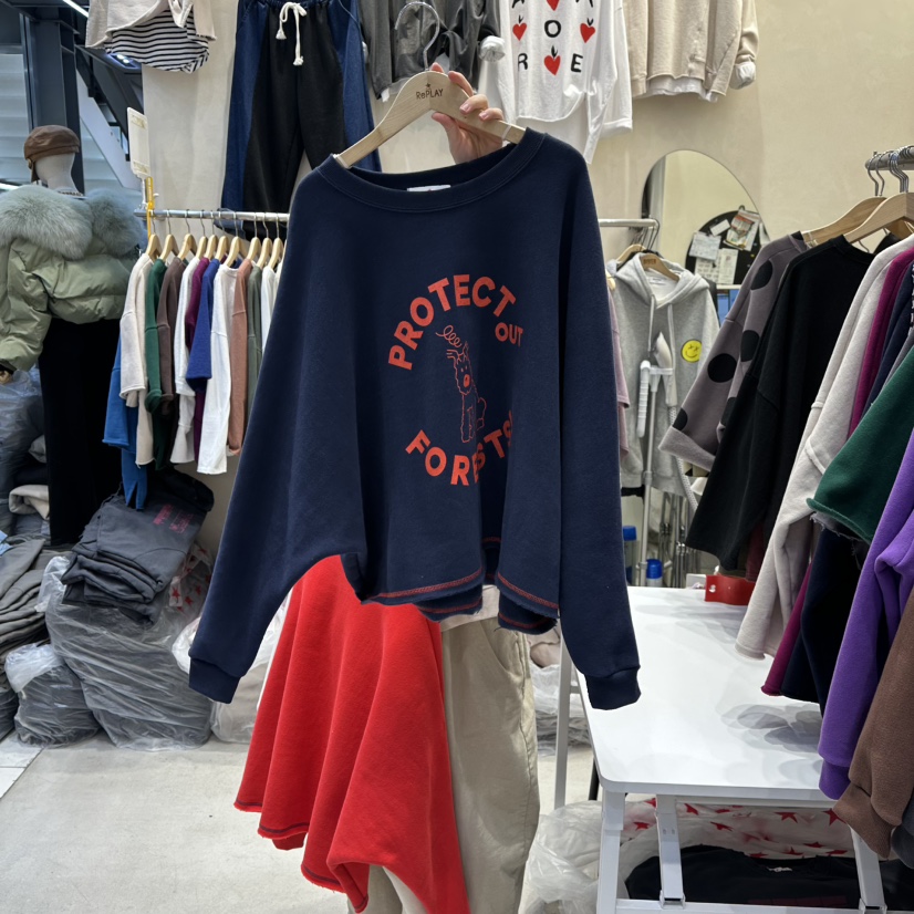 REPLAY韓國代購㊣女裝新品熱賣真品時尚休閑人氣推薦衛衣加絨REPLAY衛衣圖色3
