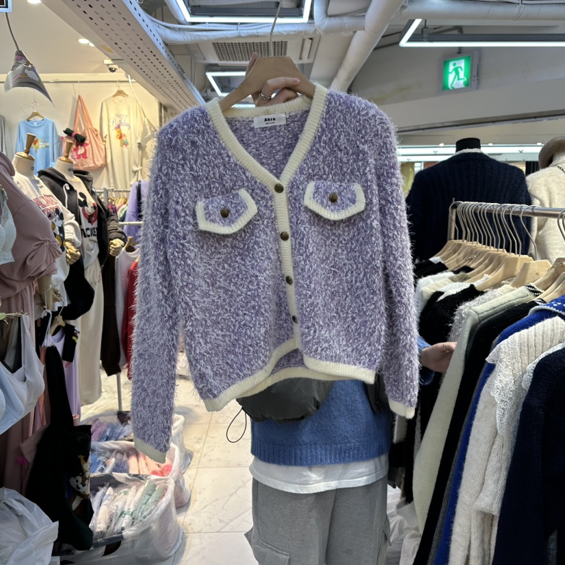 AKRA BY ART東大門㊣直郵女士新品推薦真品時尚人氣毛衣開衫AKRA BY ART毛衣圖色1