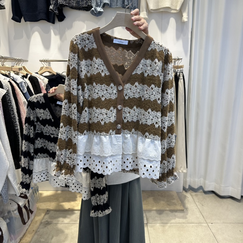 LADYBUG+ADORABLE韓國直郵㊣女裝新品人氣時尚休閑真品針織衫LADYBUG/Adorable針織衫圖色1