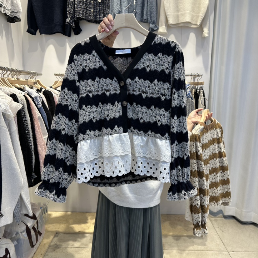 LADYBUG+ADORABLE韓國直郵㊣女裝新品人氣時尚休閑真品針織衫LADYBUG/Adorable針織衫圖色2