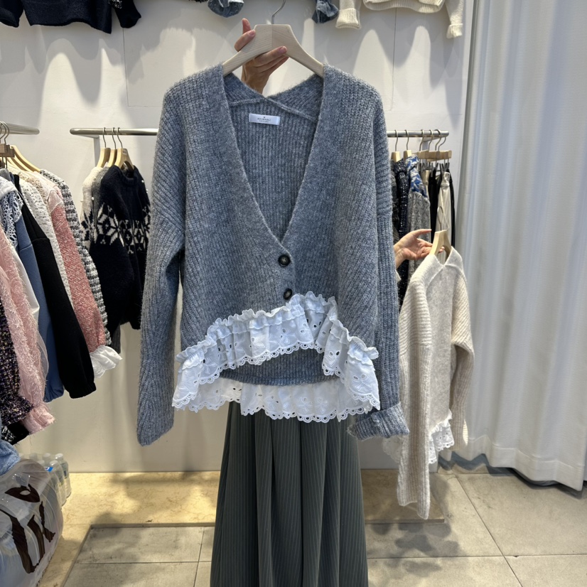 LADYBUG+ADORABLE韓國代購㊣女裝新款真品時尚人氣針織衫開衫LADYBUG/Adorable針織衫圖色2