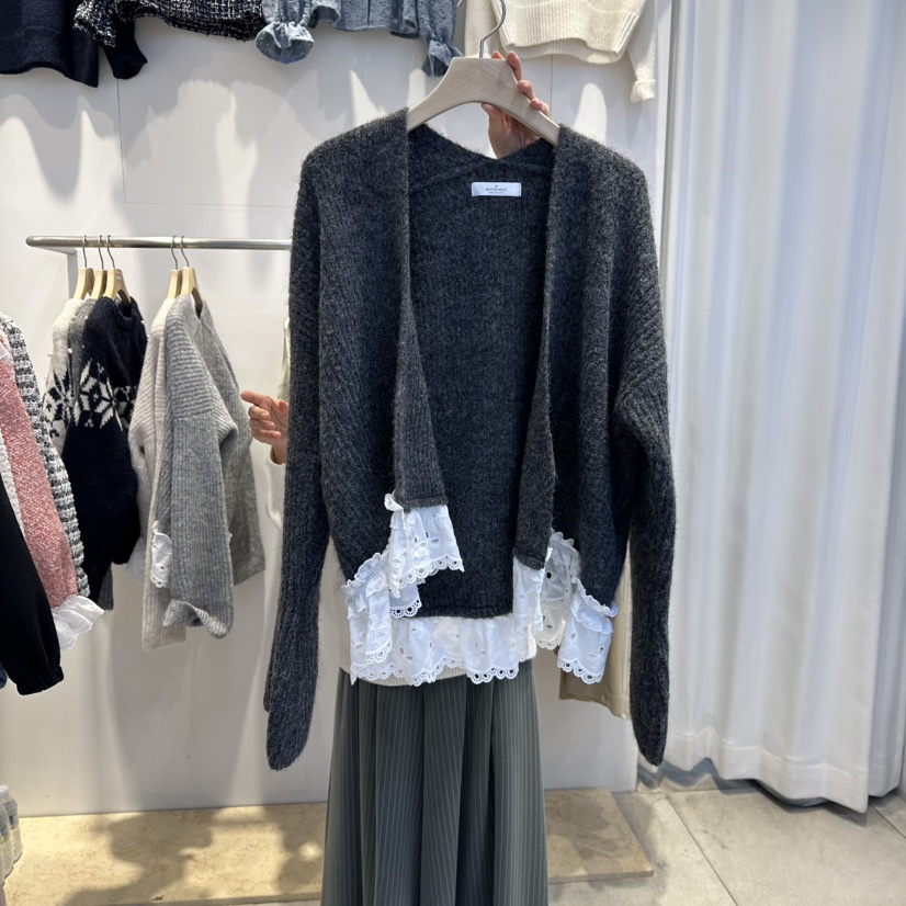 LADYBUG+ADORABLE韓國代購㊣女裝新款真品時尚人氣針織衫開衫LADYBUG/Adorable針織衫圖色3