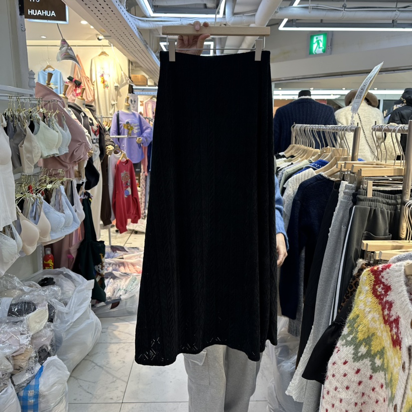 AKRA BY ART東大門㊣直郵女裝新款職業推薦時尚長裙羊毛蕾絲AKRA BY ART長裙圖色3