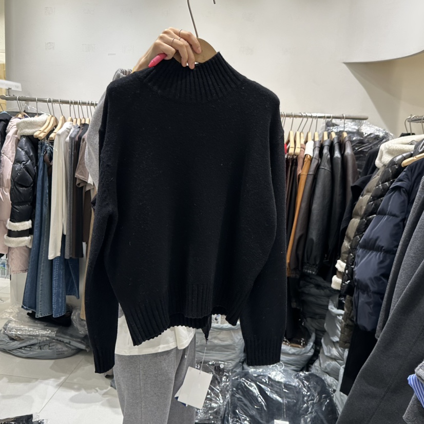 BLUEI-D韓國代購㊣女士新品職業推薦25秋冬休閑時尚針織衫Blue i-d針織衫圖色3