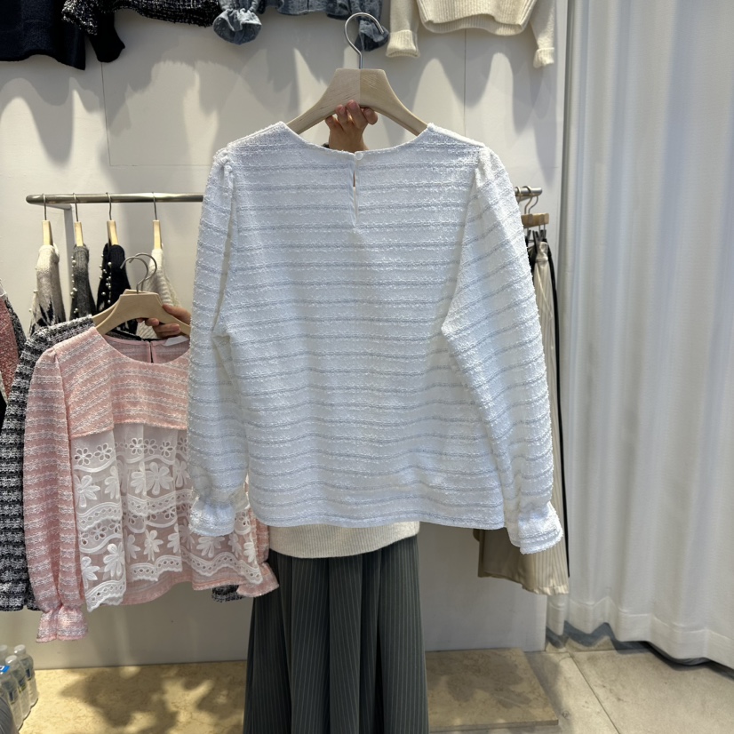 LADYBUG+ADORABLE韓國代購㊣女裝新品人氣25秋冬襯衫蕾絲衫LADYBUG/Adorable襯衫/蕾絲衫