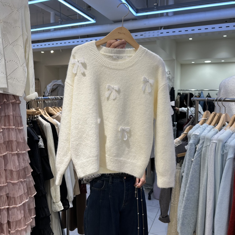 BELITA東大門㊣實拍女裝新款時尚熱賣人氣職業25秋冬真品毛衣BELITA毛衣圖色1