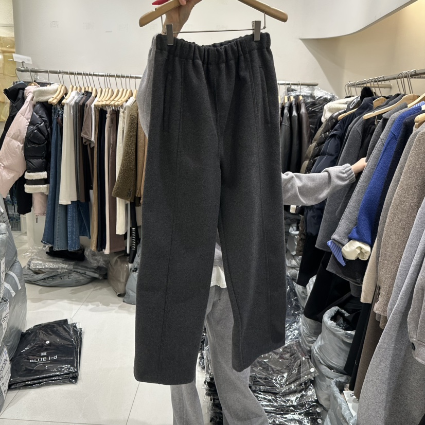 BLUEI-D東大門㊣直郵女士新品推薦25秋冬職業休閑時尚休閑褲Blue i-d休閑褲圖色3墨色