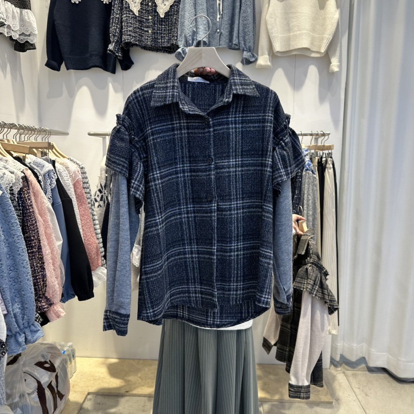 LADYBUG+ADORABLE韓國直郵㊣女士新品職業休閑熱賣襯衫蕾絲衫LADYBUG/Adorable襯衫/蕾絲衫圖色1