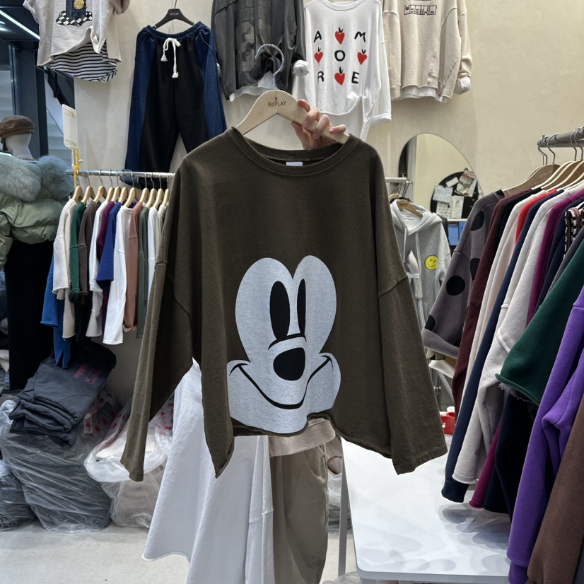 REPLAY東大門㊣實拍女士新品真品人氣熱賣休閑推薦時尚長袖T恤REPLAY長袖T恤圖色2