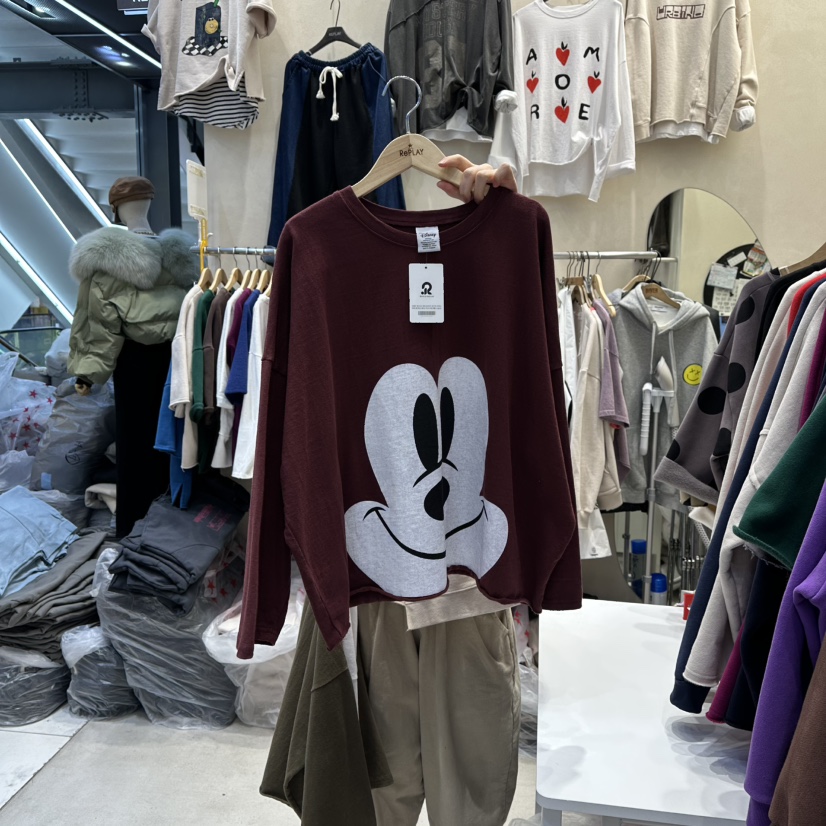 REPLAY東大門㊣實拍女士新品真品人氣熱賣休閑推薦時尚長袖T恤REPLAY長袖T恤圖色3