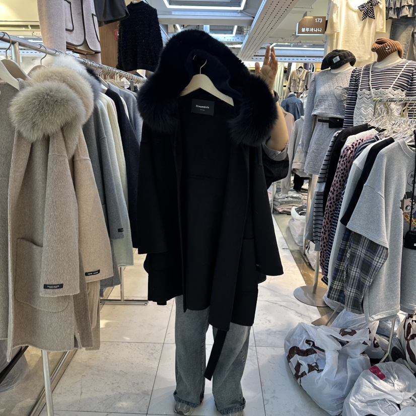 DREAM GIRIS東大門㊣實拍女士新品真品職業25秋冬短款大衣浣熊DREAM GIRIS/HOT PLACE_ISSUE短款大衣圖色4