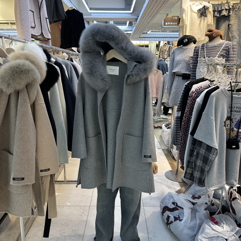 DREAM GIRIS東大門㊣實拍女士新品真品職業25秋冬短款大衣浣熊DREAM GIRIS/HOT PLACE_ISSUE短款大衣圖色5