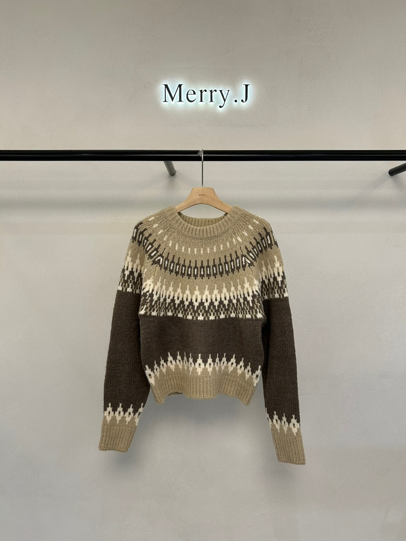 MERRY-J東大門㊣直郵女士新品25秋冬休閑熱賣推薦職業針織衫MERRY-J針織衫圖色1