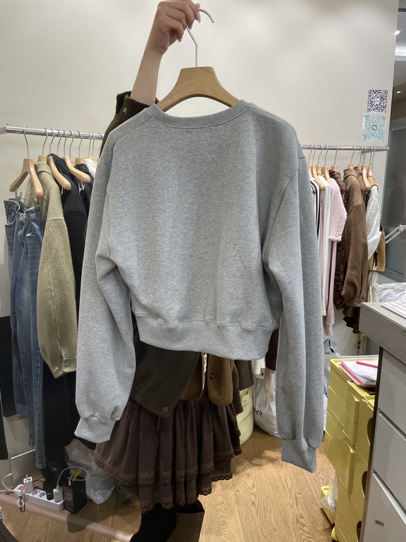 AUVERFIT韓國代購㊣女士新款25秋冬推薦熱賣休閑職業真品衛衣AUVERFIT衛衣