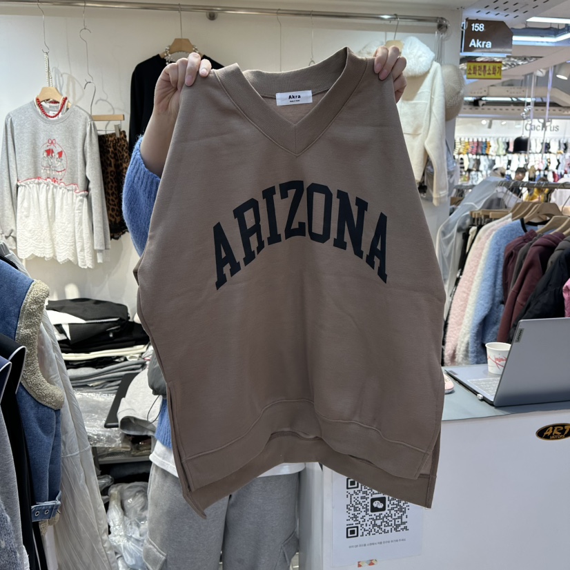 AKRA BY ART東大門㊣直郵女裝新款熱賣人氣休閑職業衛衣V領AKRA BY ART衛衣圖色3