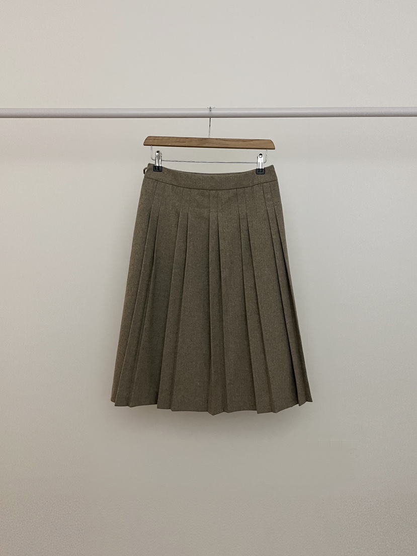 RE:OPENING韓國直郵㊣女裝新品人氣真品時尚半身裙中短裙褶皺RE:OPENING半身裙/中短裙