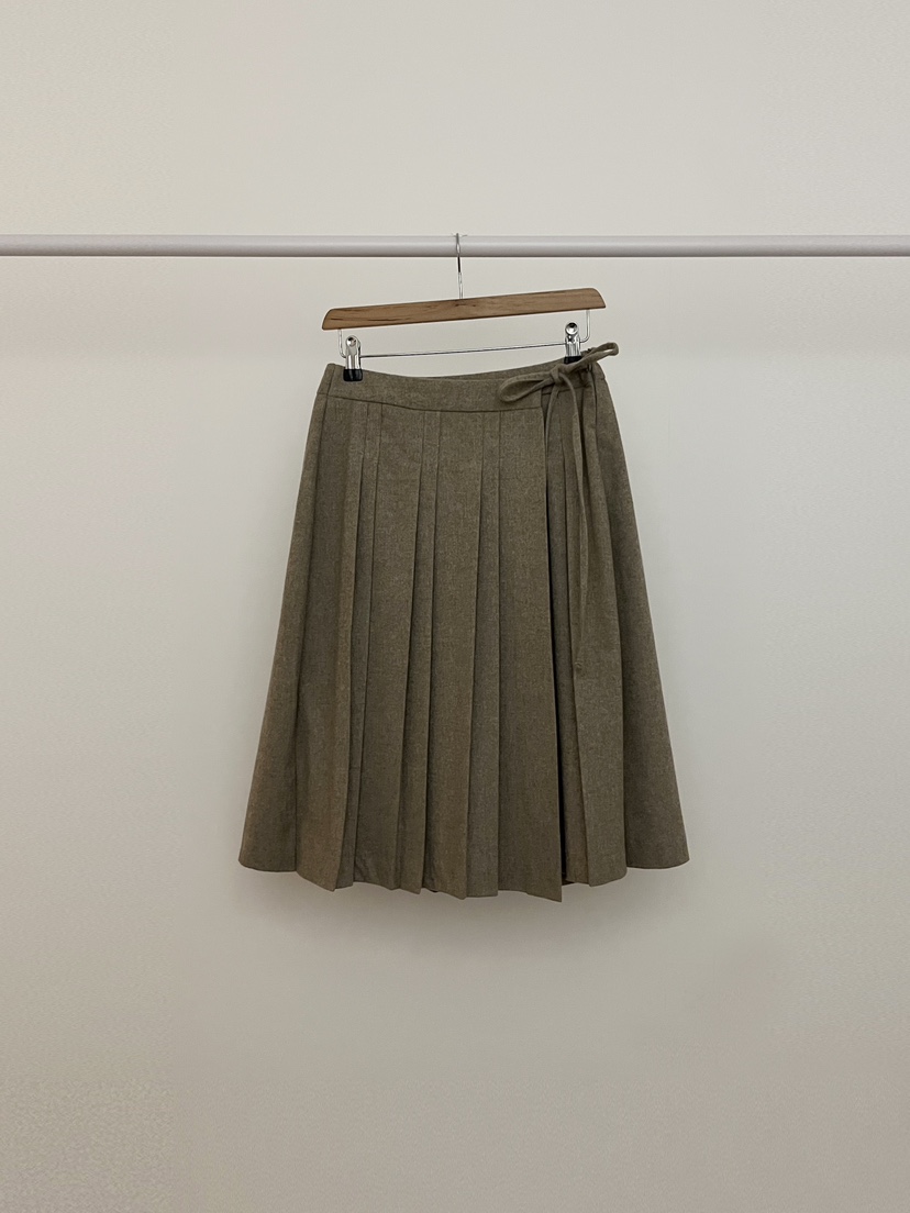 RE:OPENING韓國直郵㊣女裝新品人氣真品時尚半身裙中短裙褶皺RE:OPENING半身裙/中短裙圖色1