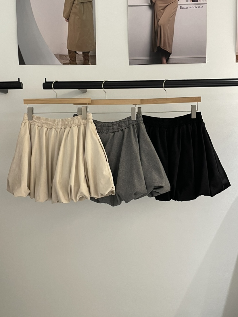 BUTTER-P韓國代購㊣女士新款推薦人氣熱賣25秋冬休閑裙褲麂皮BUTTER-P裙褲