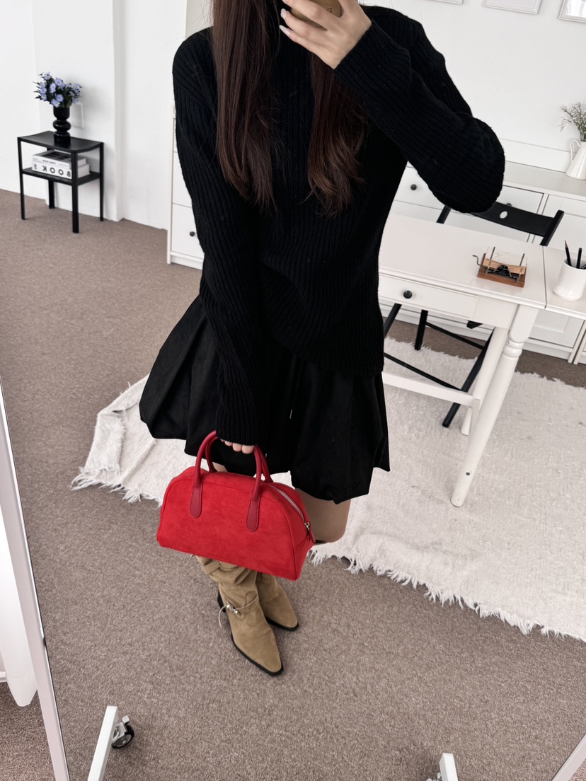 BUTTER-P韓國代購㊣女士新款推薦人氣熱賣25秋冬休閑裙褲麂皮BUTTER-P裙褲