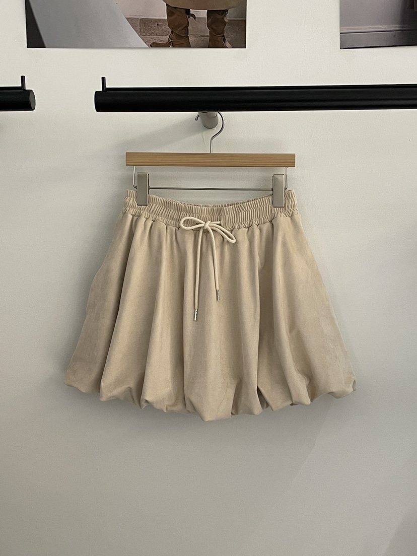 BUTTER-P韓國代購㊣女士新款推薦人氣熱賣25秋冬休閑裙褲麂皮BUTTER-P裙褲圖色1