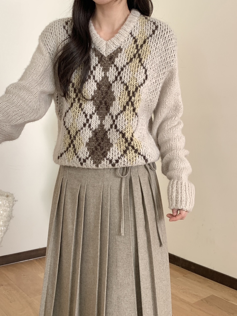 RE:OPENING韓國代購㊣女士新品職業休閑熱賣真品時尚針織衫RE:OPENING針織衫