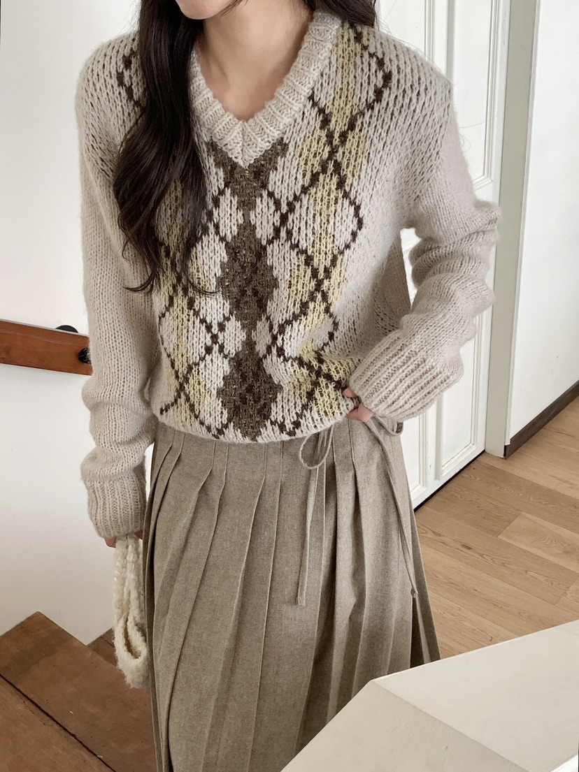 RE:OPENING韓國代購㊣女士新品職業休閑熱賣真品時尚針織衫RE:OPENING針織衫