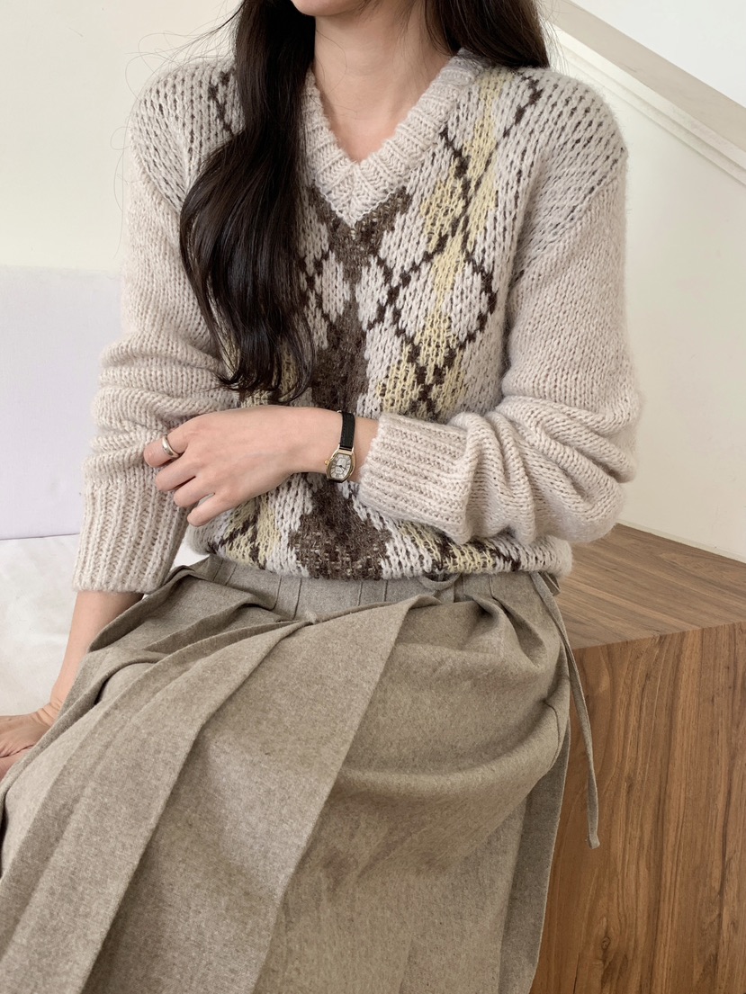 RE:OPENING韓國代購㊣女士新品職業休閑熱賣真品時尚針織衫RE:OPENING針織衫