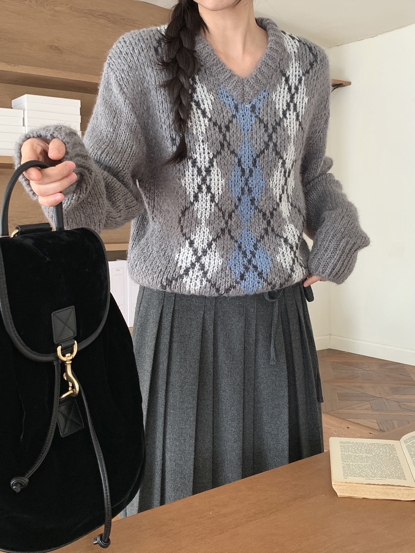 RE:OPENING韓國代購㊣女士新品職業休閑熱賣真品時尚針織衫RE:OPENING針織衫