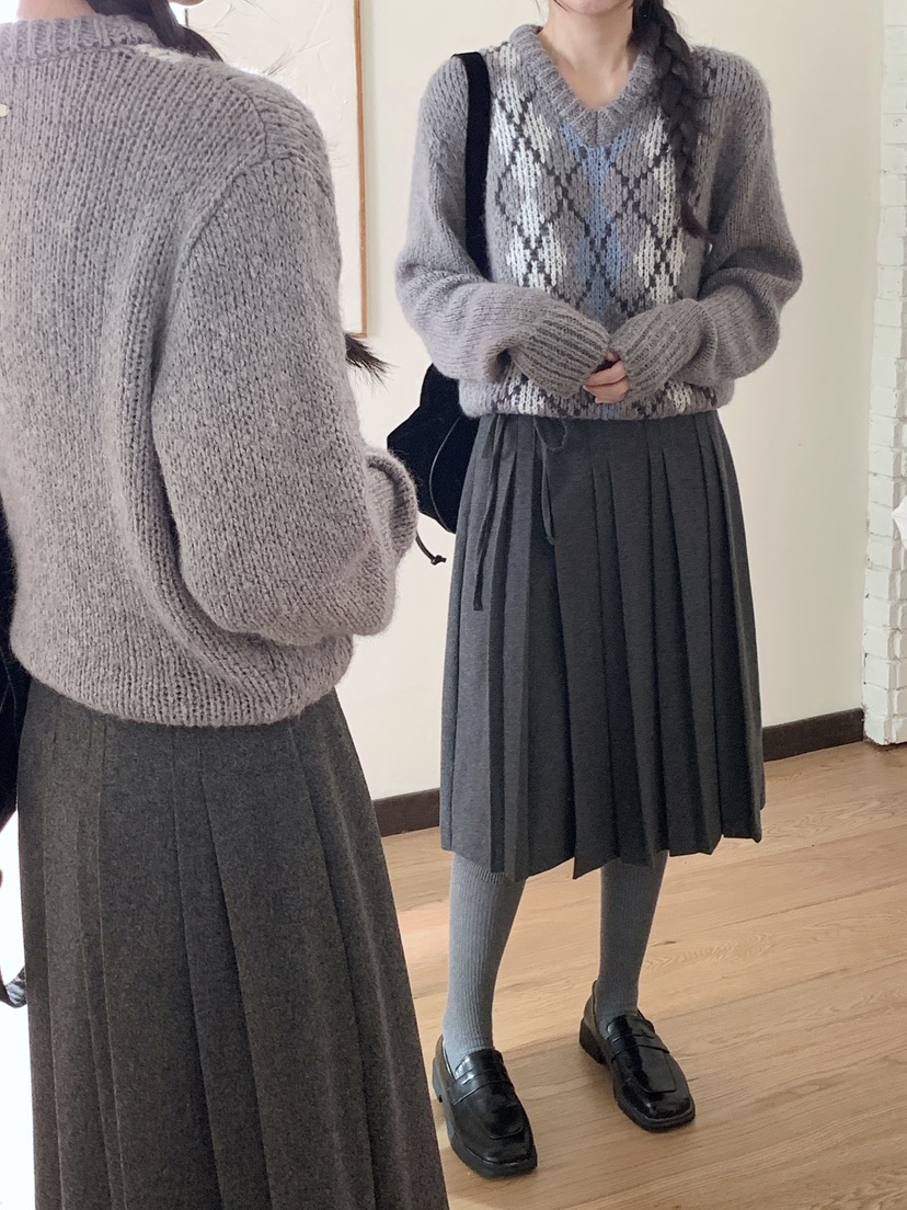 RE:OPENING韓國代購㊣女士新品職業休閑熱賣真品時尚針織衫RE:OPENING針織衫