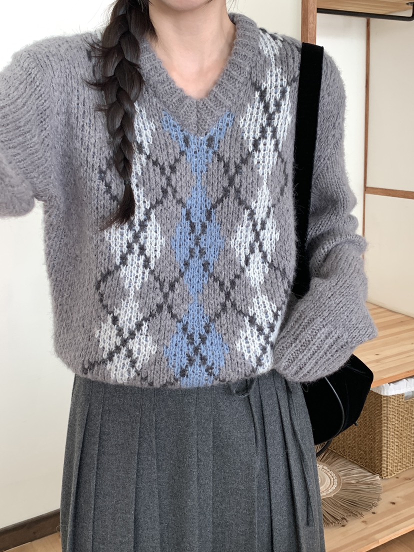 RE:OPENING韓國代購㊣女士新品職業休閑熱賣真品時尚針織衫RE:OPENING針織衫