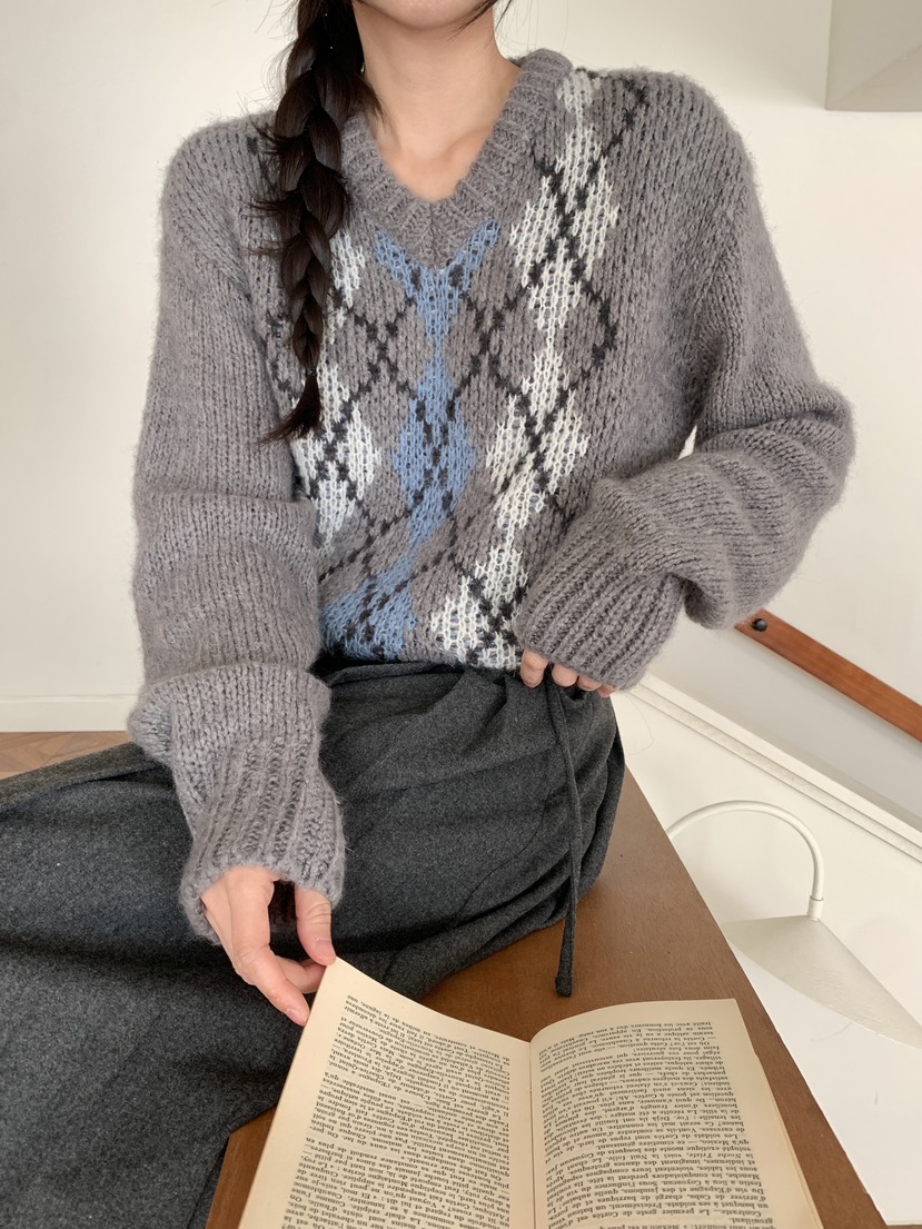 RE:OPENING韓國代購㊣女士新品職業休閑熱賣真品時尚針織衫RE:OPENING針織衫