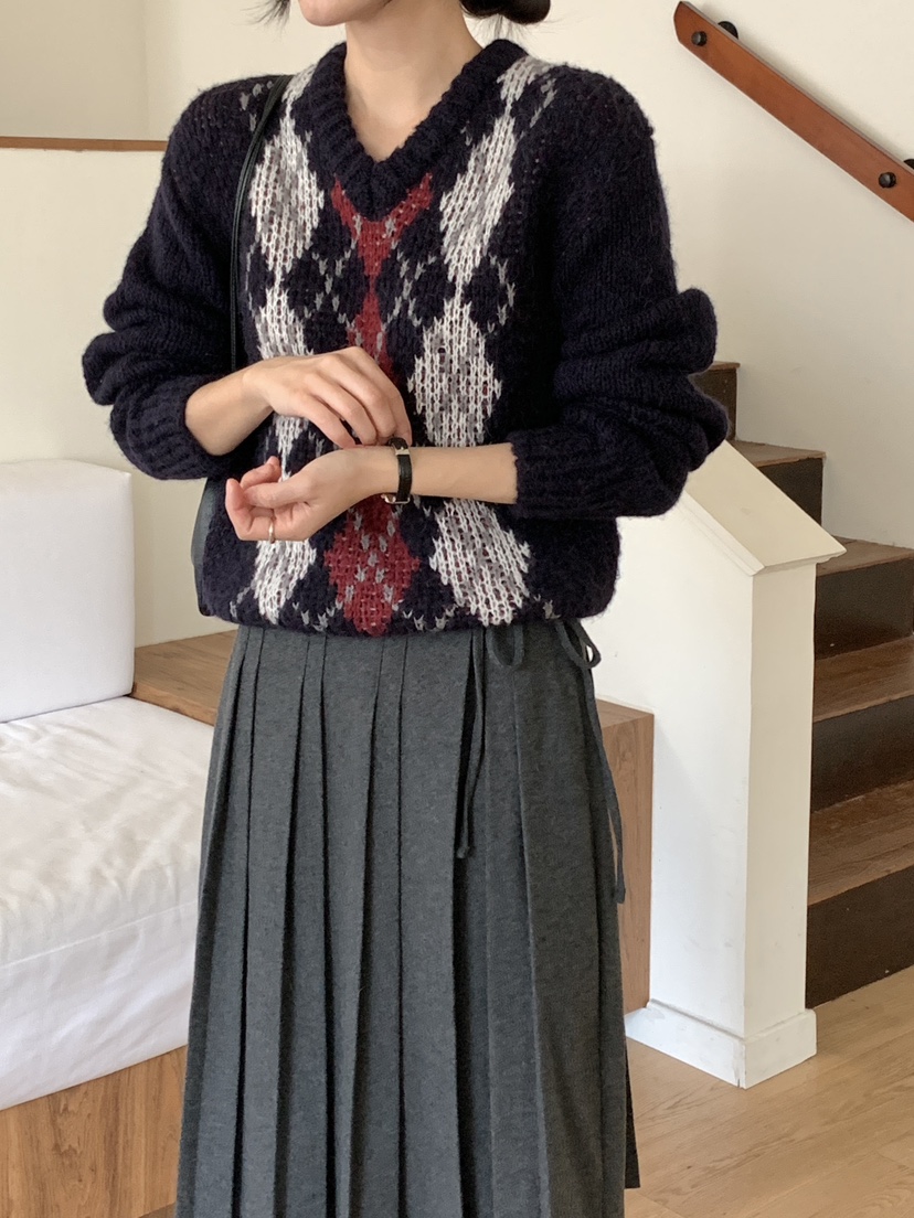 RE:OPENING韓國代購㊣女士新品職業休閑熱賣真品時尚針織衫RE:OPENING針織衫