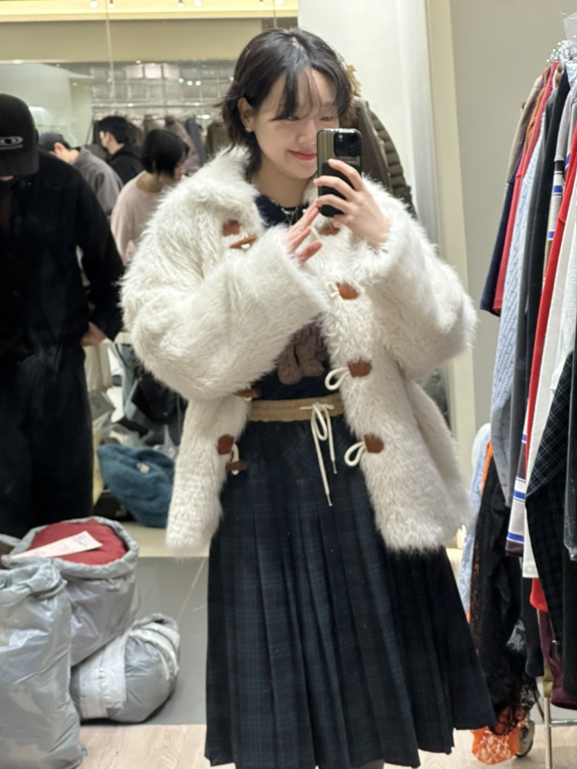 ARCHIVE-P東大門㊣代購女裝新款推薦真品25秋冬時尚短款大衣ARCHIVE-P短款大衣