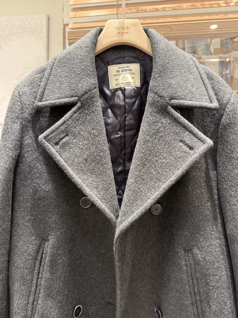 DE GO YOU東大門㊣直郵女士新品真品熱賣中長款大衣涂層雙層DE GO YOU中長款大衣