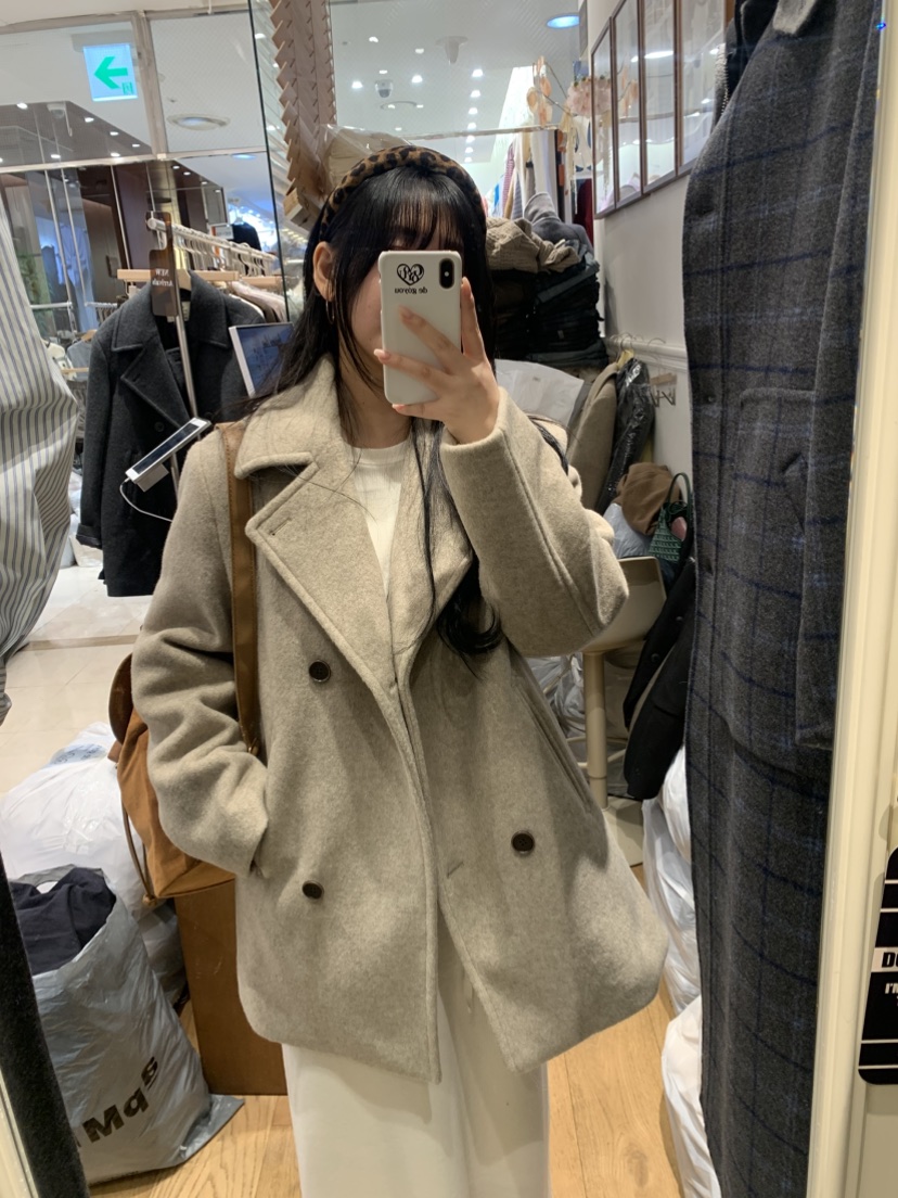 DE GO YOU東大門㊣直郵女士新品真品熱賣中長款大衣涂層雙層DE GO YOU中長款大衣