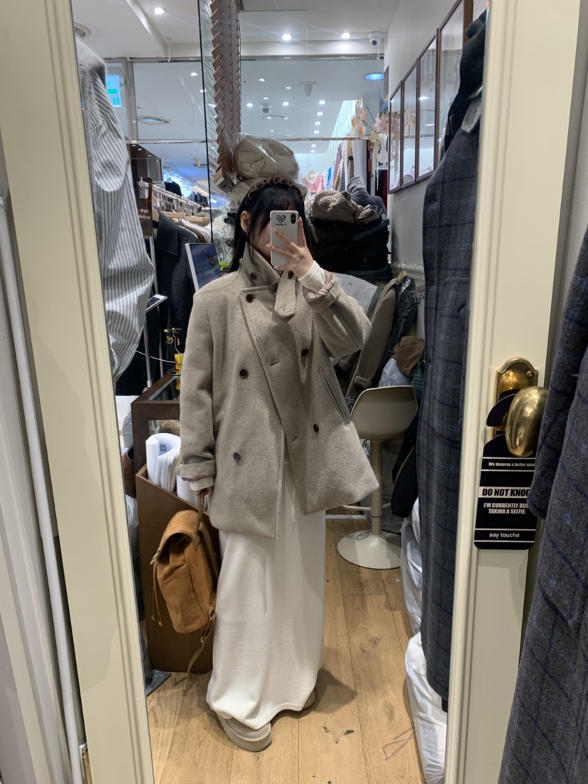 DE GO YOU東大門㊣直郵女士新品真品熱賣中長款大衣涂層雙層DE GO YOU中長款大衣