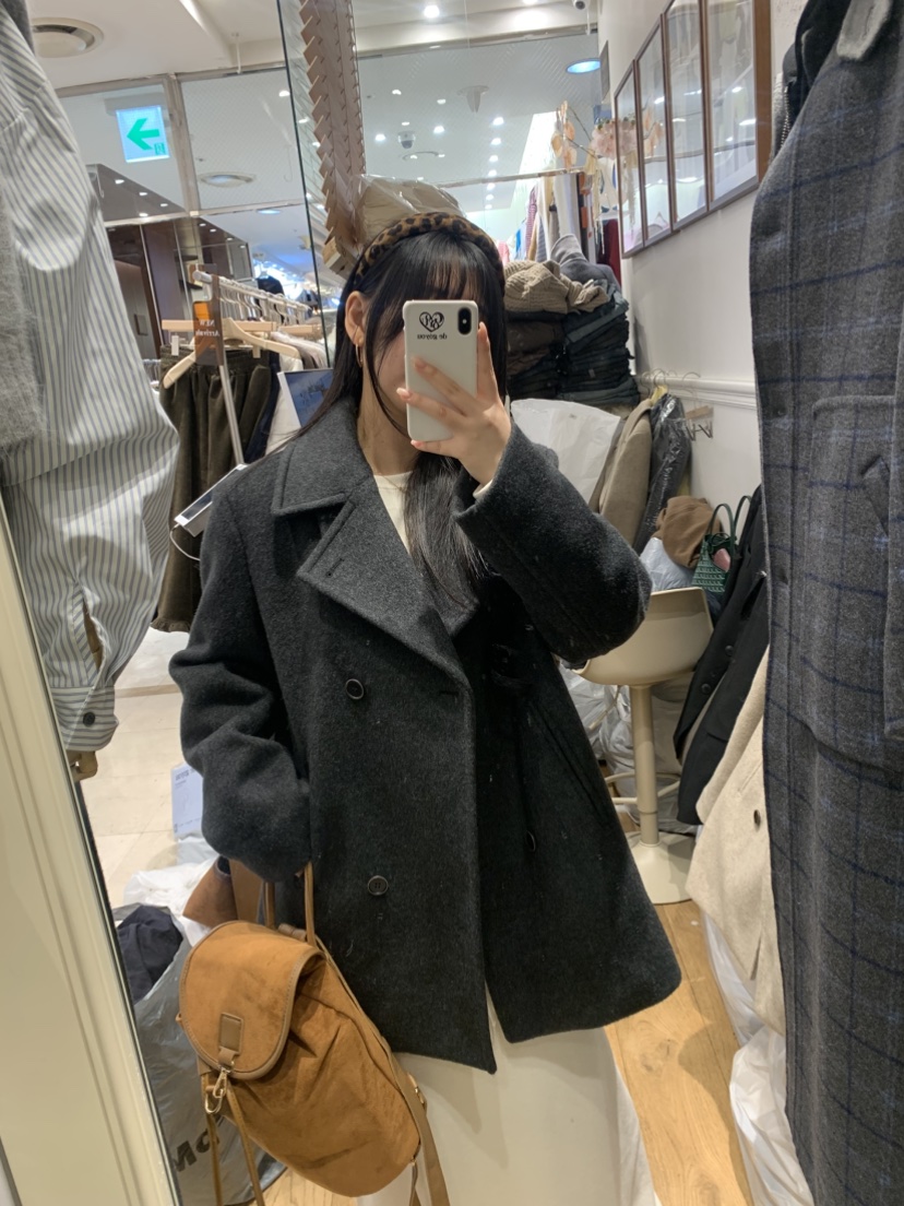 DE GO YOU東大門㊣直郵女士新品真品熱賣中長款大衣涂層雙層DE GO YOU中長款大衣