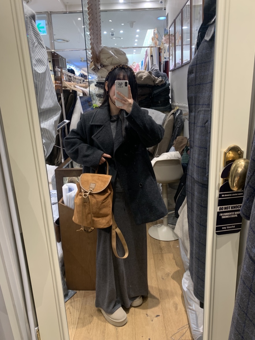 DE GO YOU東大門㊣直郵女士新品真品熱賣中長款大衣涂層雙層DE GO YOU中長款大衣