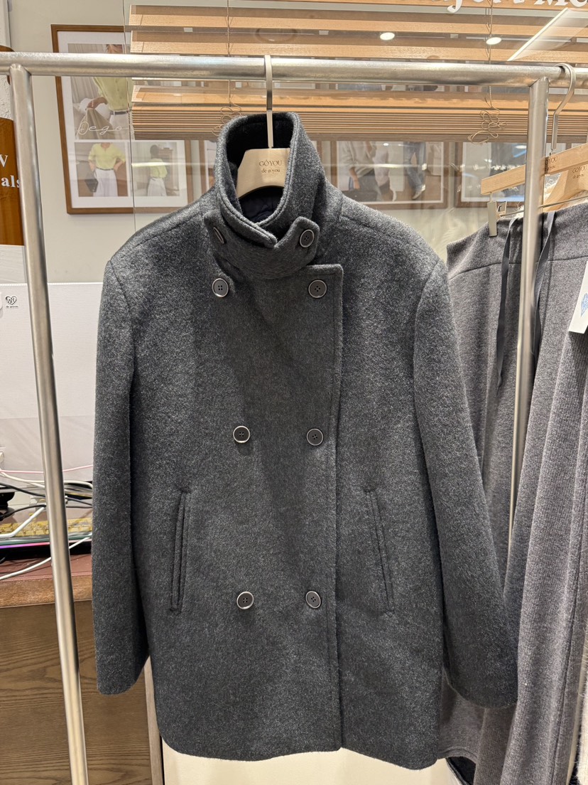 DE GO YOU東大門㊣直郵女士新品真品熱賣中長款大衣涂層雙層DE GO YOU中長款大衣圖色2