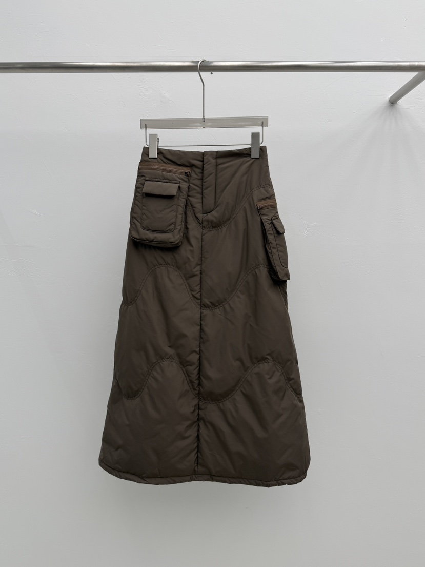 SEARE韓國直郵㊣女裝新款人氣熱賣真品25秋冬時尚推薦長裙絎縫SEARE長裙圖色2