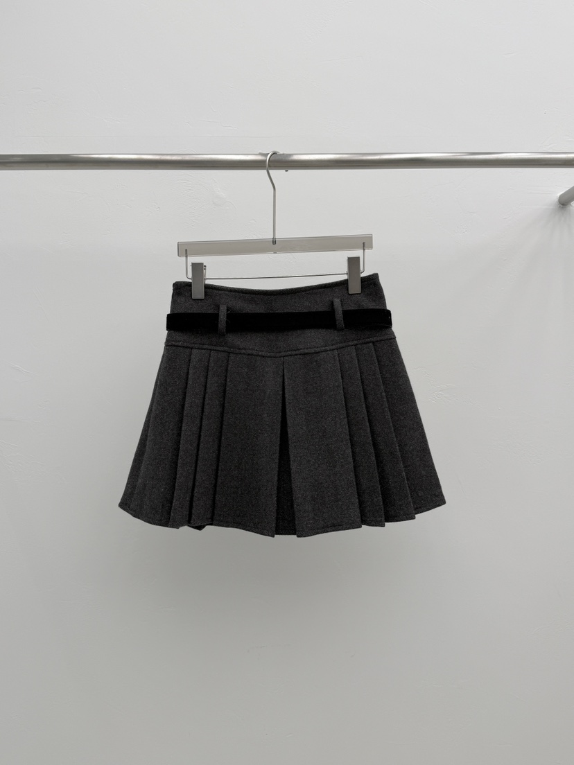 SEARE東大門㊣代購女裝新品時尚人氣25秋冬短裙不含腰帶系帶SEARE短裙