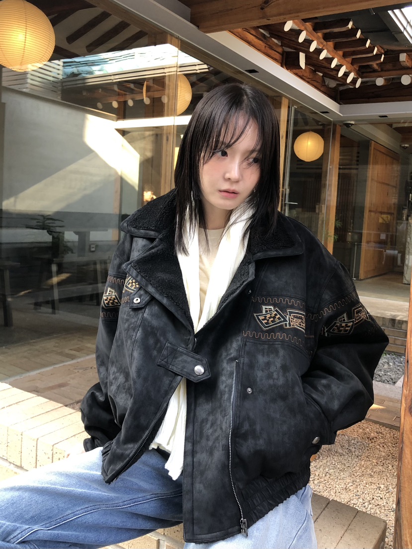 FIFO東大門㊣直郵女裝新款人氣熱賣25秋冬推薦職業真品夾克FIFO夾克圖色2