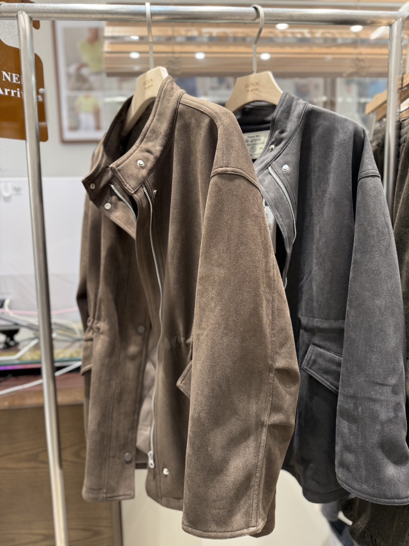 DE GO YOU東大門㊣直郵女裝新品休閑25秋冬職業夾克麂皮絎縫DE GO YOU夾克