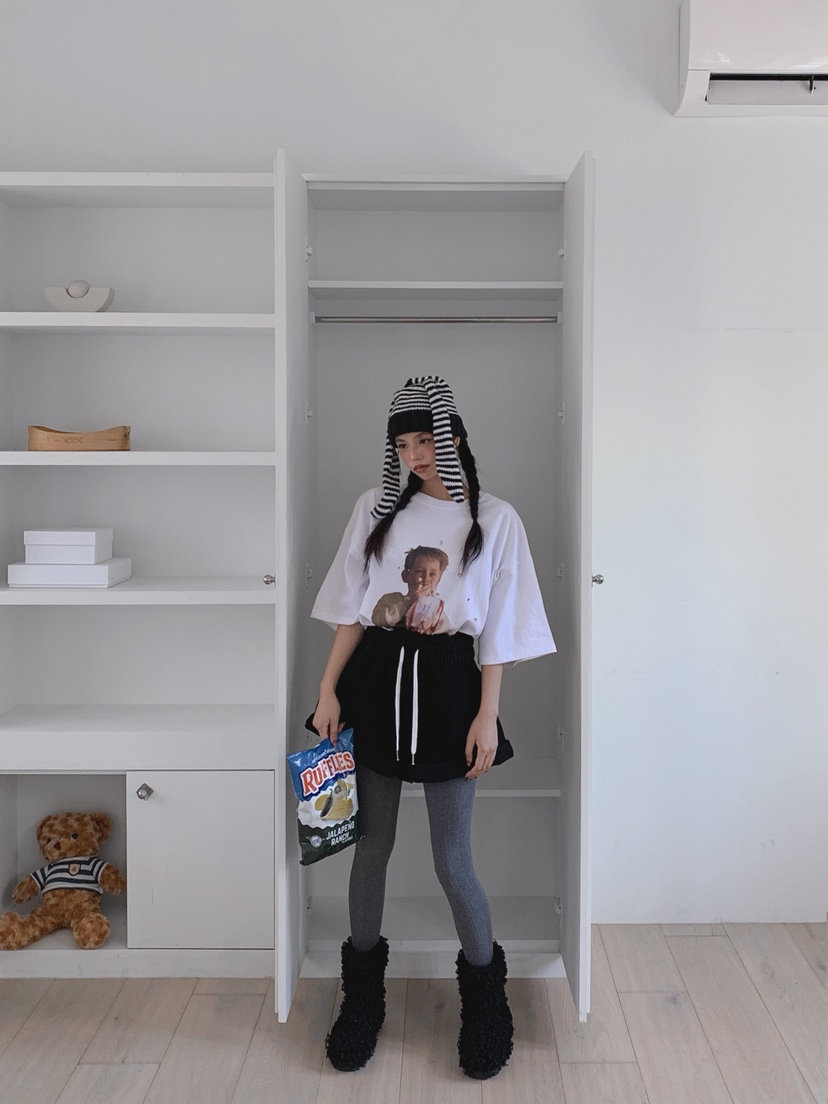 OURWAVE/OUR ROOM東大門㊣實拍女士新款人氣短褲加絨羊皮Our Wave/Our Room短褲