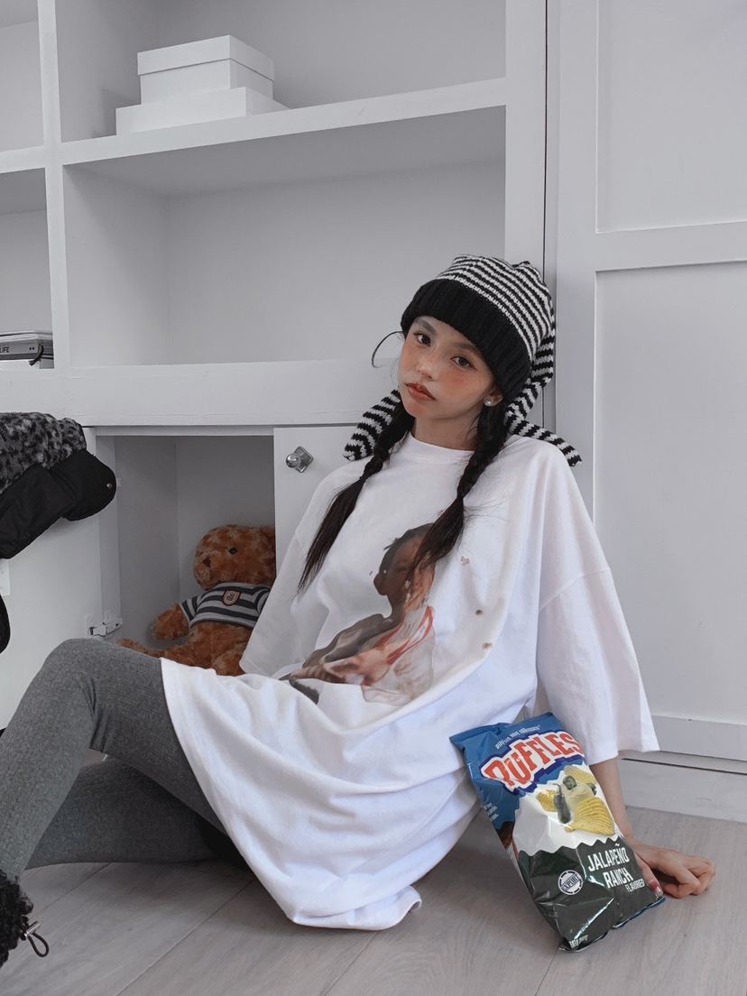 OURWAVE/OUR ROOM韓國直郵㊣女士新品人氣真品25秋冬T恤加絨Our Wave/Our RoomT恤