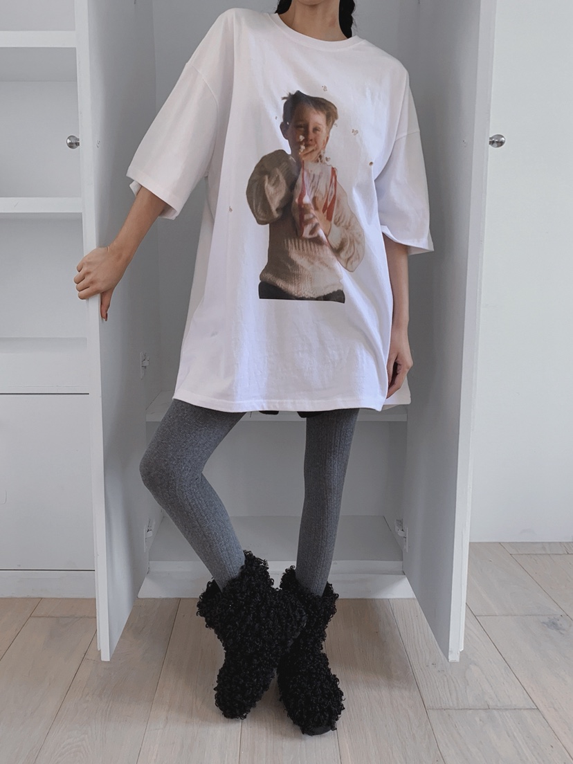 OURWAVE/OUR ROOM韓國直郵㊣女士新品人氣真品25秋冬T恤加絨Our Wave/Our RoomT恤