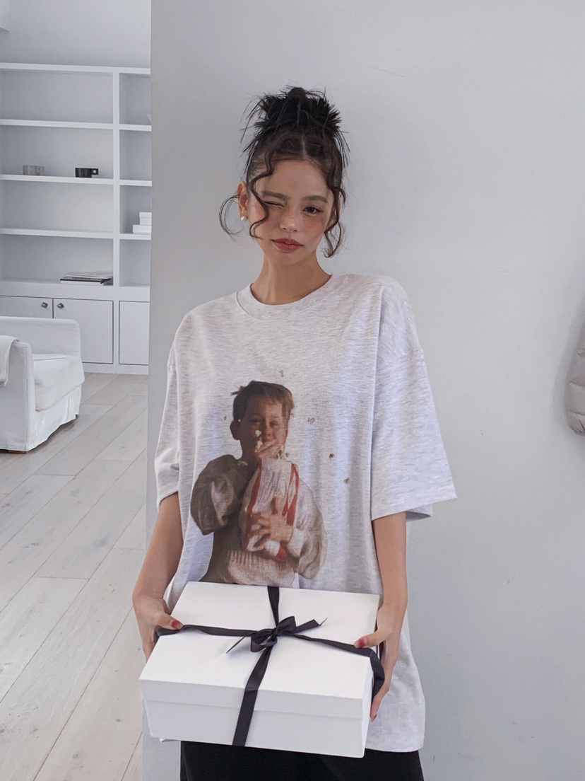 OURWAVE/OUR ROOM韓國直郵㊣女士新品人氣真品25秋冬T恤加絨Our Wave/Our RoomT恤