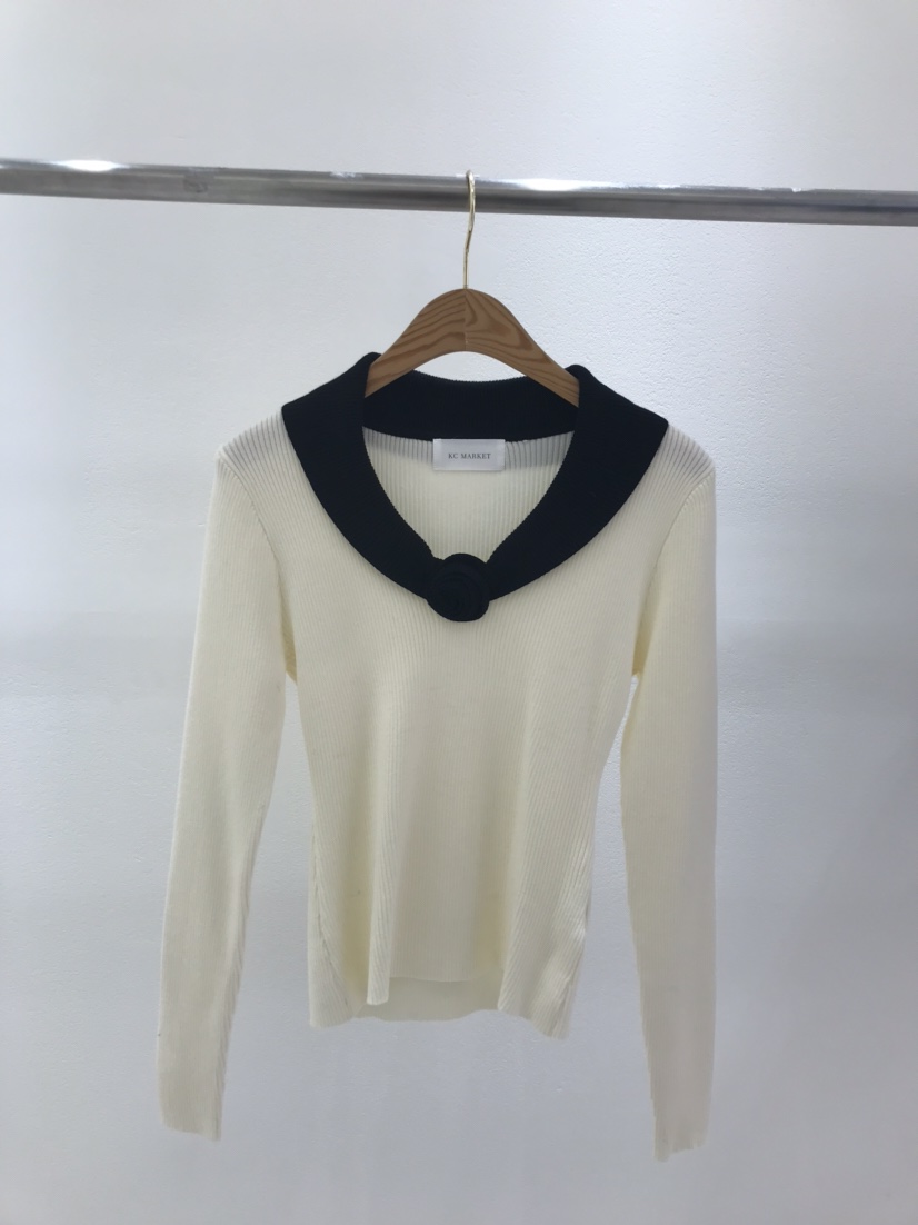 KC MARKET東大門㊣實拍女士新款休閑人氣真品時尚職業針織衫KC MARKET針織衫