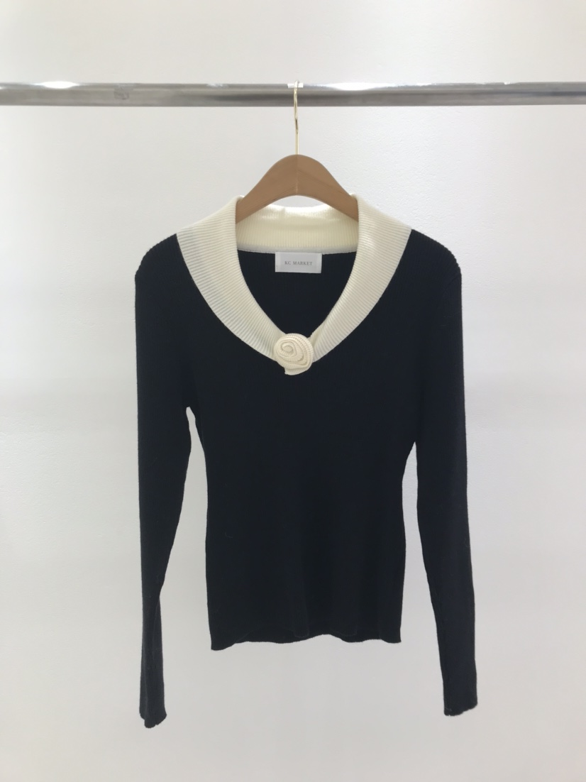 KC MARKET東大門㊣實拍女士新款休閑人氣真品時尚職業針織衫KC MARKET針織衫