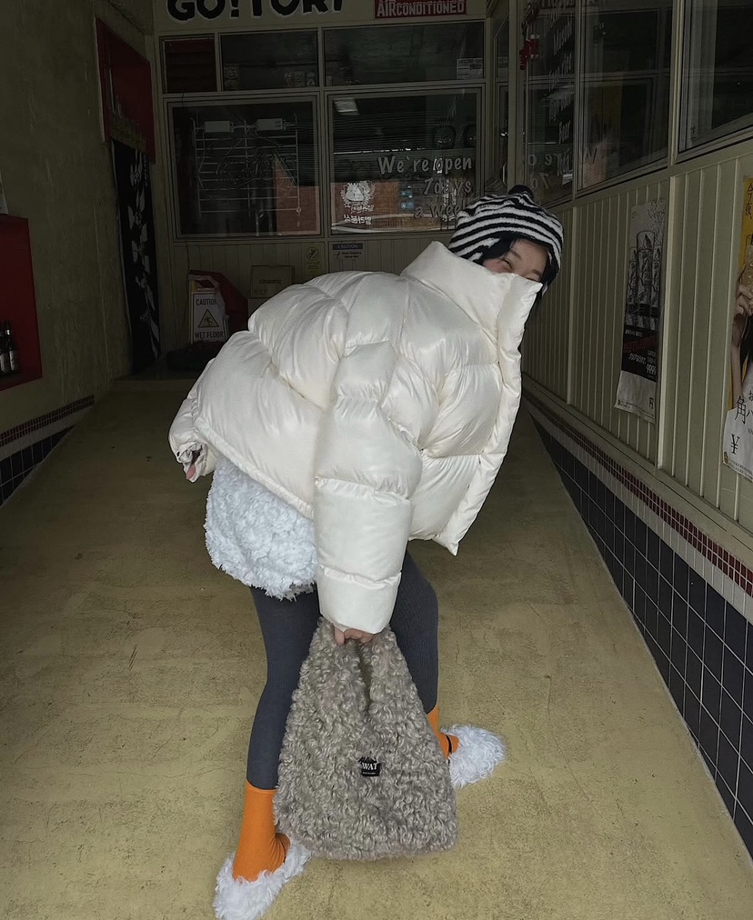 OURWAVE/OUR ROOM韓國直郵㊣女裝新款推薦短款羽絨服鴨絨Our Wave/Our Room短款羽絨服